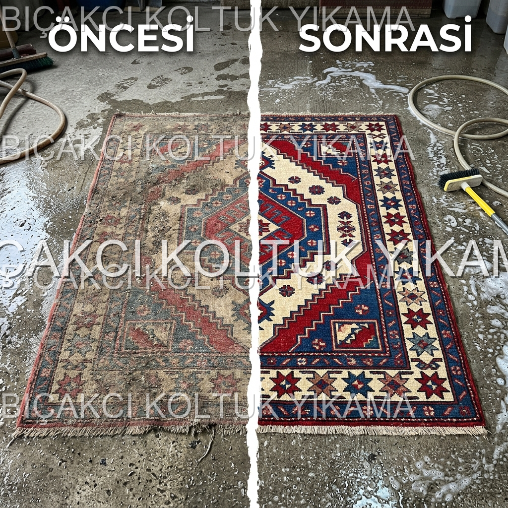 Halı Yıkama Öncesi ve Sonrası - Bursa Halı Yıkama